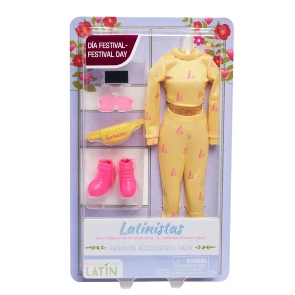 Latinistas Día Festival Fashion Doll & Accessories Set, 11.5-Inch Doll Clothing